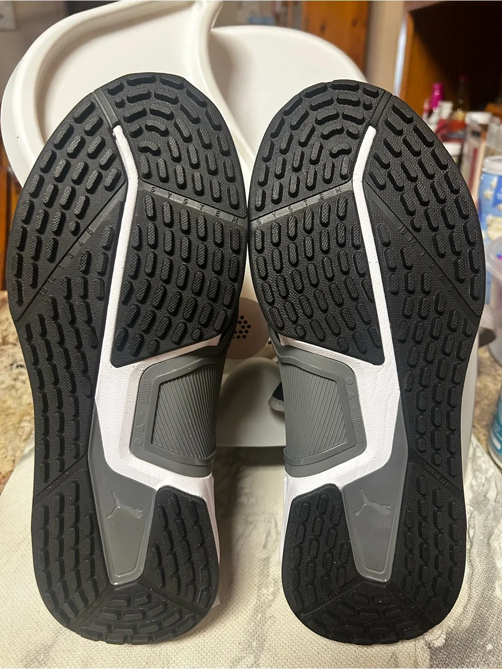 NWT Puma Golf System Waterproof Men 9 Black/Gray Low-Top Sneaker Athletic Shoes